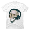 skull with headphones t shirt